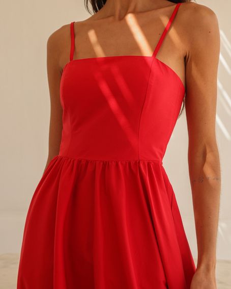 Vestido Algodão Day By Day Vermelho