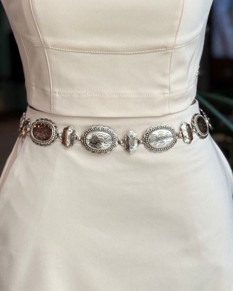 Cinto Metal Medalhas Dourado